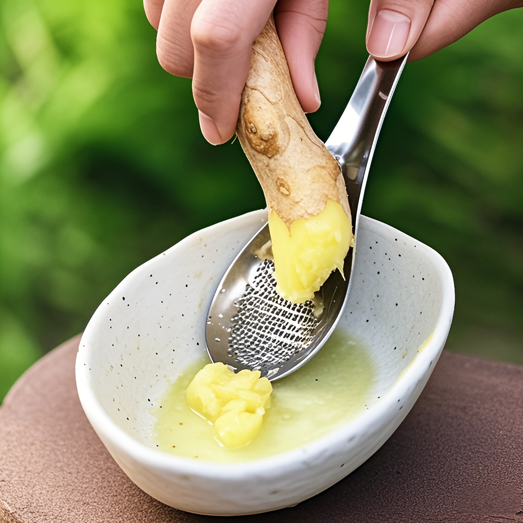 Kitchen Gadgets To Gift - 1 stainless steel ginger grater spoon