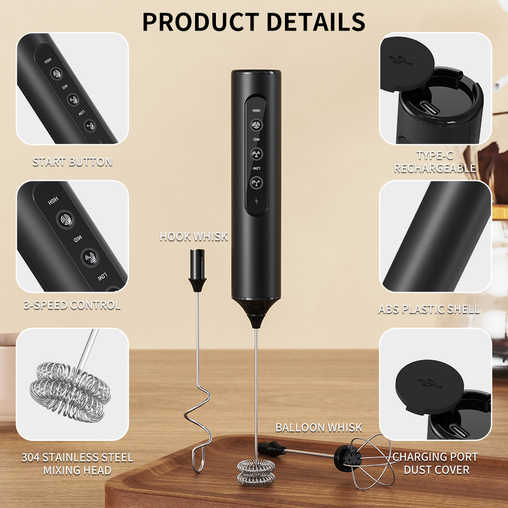 3 in 1 Electric Handheld Milk  - Kitchen Handy Gadgets ulasan dan harga
