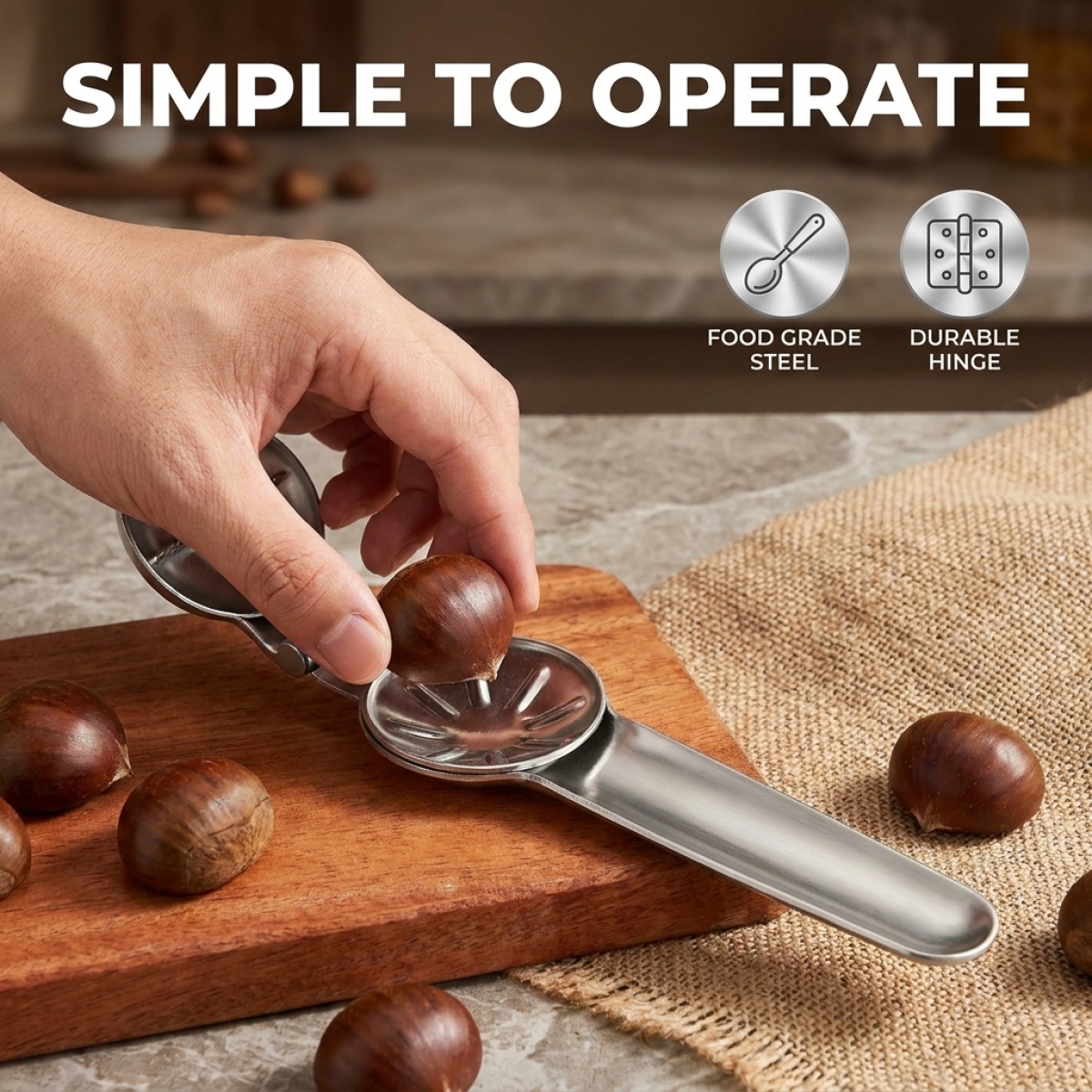 Chestnut Opener–Premium Stainl - Kitchen Gadgets To Have ulasan dan harga