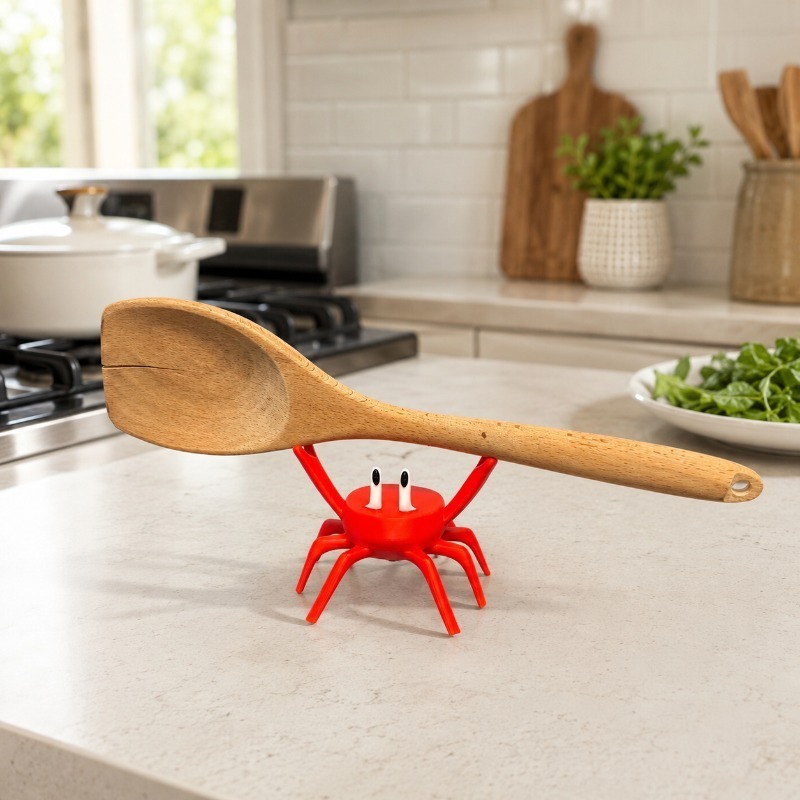 Red Crab Spoon Rest, Cute Crab - Kitchen Gadgets To Gift ulasan dan harga