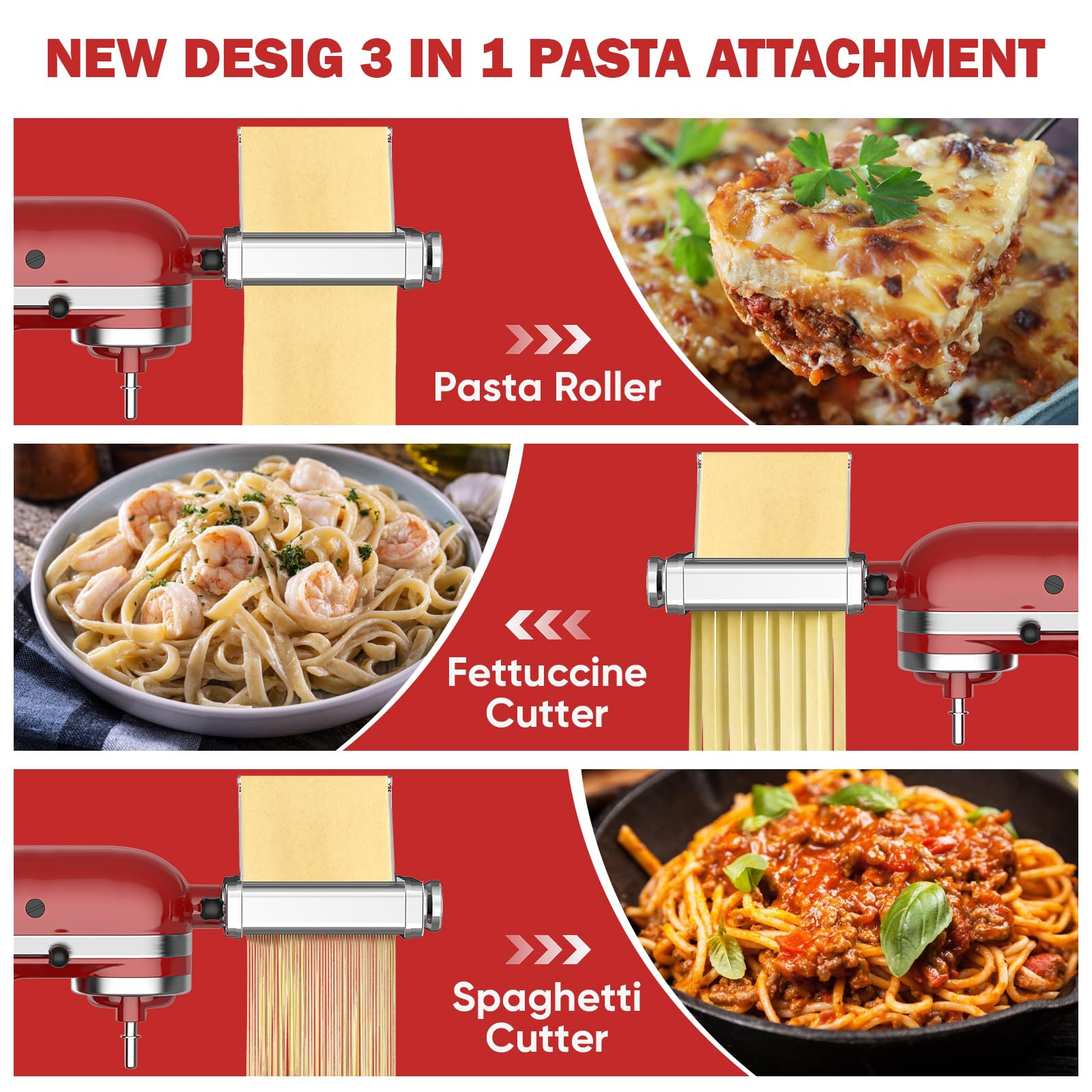 Gvode 3 in 1 Pasta Attachment  - Kitchen Gadgets Machine ulasan dan harga