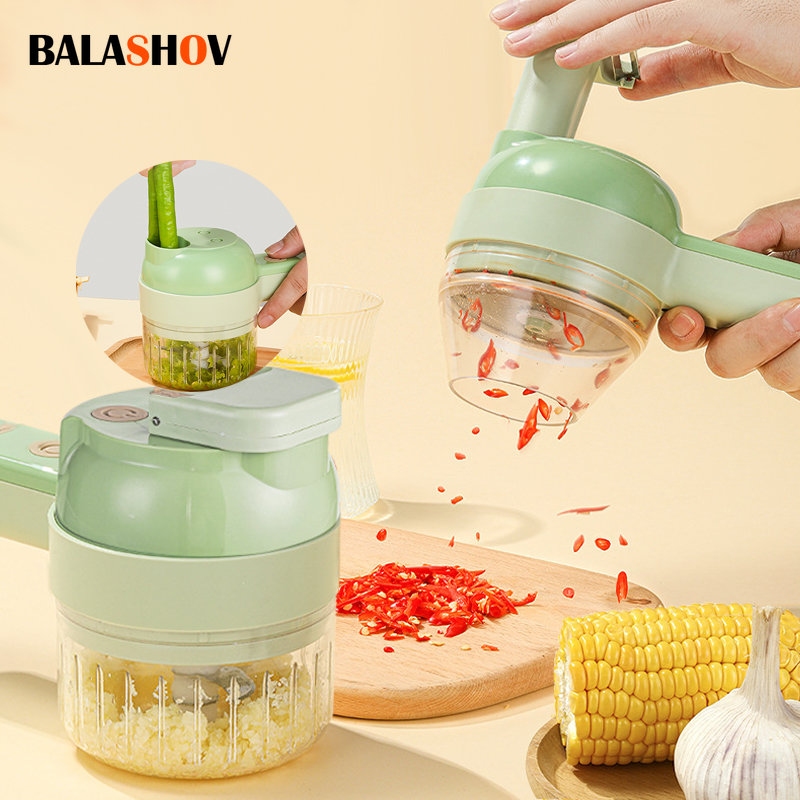 4In1 Electric Vegetable Cutter - Kitchen Gadgets Machine ulasan dan harga