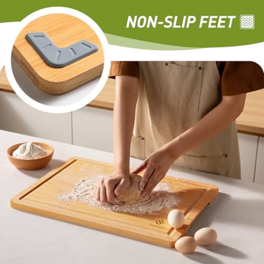 Bamboo Cutting Board Set Non S - Kitchen Gadgets To Have ulasan dan harga