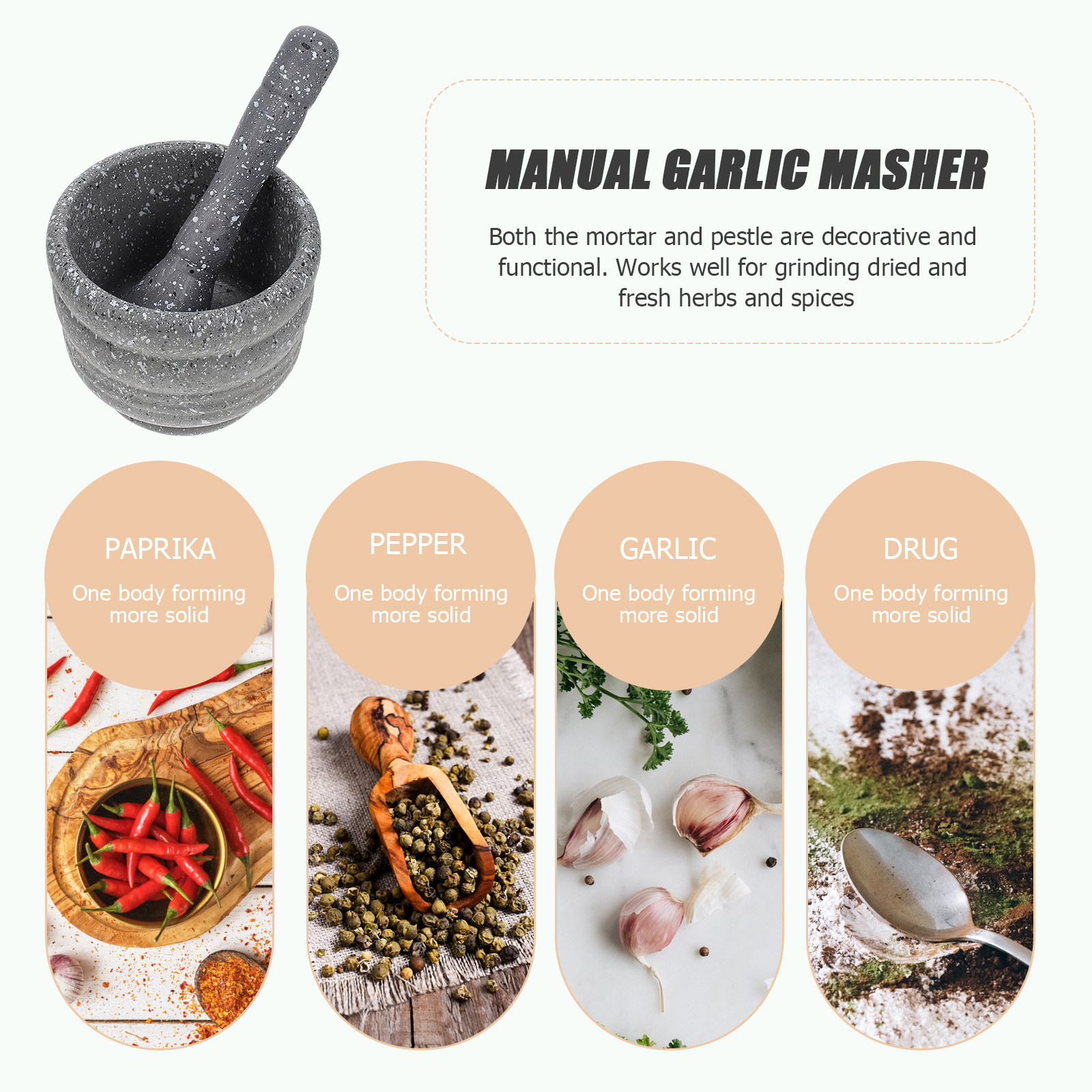 Garlic Grinder Plastic PP Pres - Kitchen Gadgets To Gift ulasan dan harga