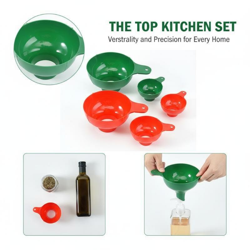 2pcs/set Wide Mouth Funnel Pla - Kitchen Gadgets Popular ulasan dan harga